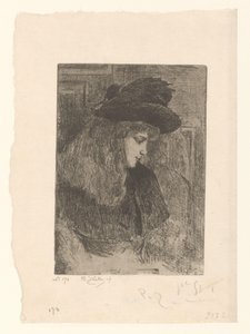 Ragazza con cappello da Philip Zilcken (signed by artist)