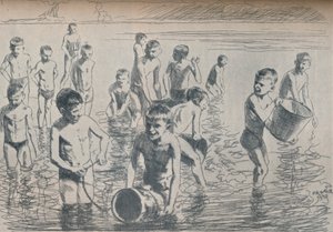Ragazzi che fanno il bagno