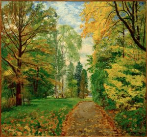 Un sentiero autunnale da Philipp Franck