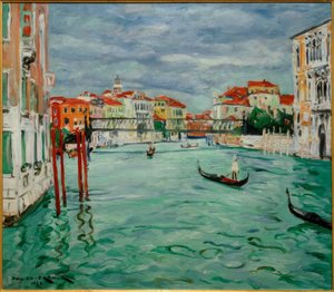 Canale con gondole