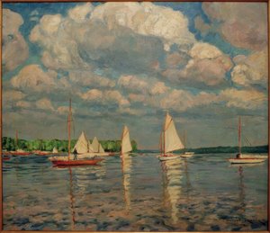 Barche a vela sul Wannsee da Philipp Franck