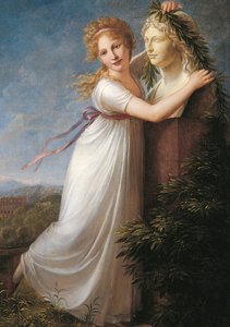 Ida che adorna il busto di sua madre da Philipp Friedrich von Hetsch