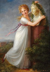 Ida che adorna il busto di sua madre