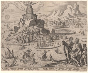Il Faro di Alessandria dalla serie Le Otto Meraviglie del Mondo Dopo Maarten van Heemskerck, 1572