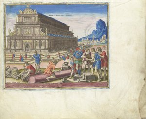 Il Tempio di Diana a Efeso dalla serie Le Ottave Meraviglie del Mondo, 1572 da Philipp Galle