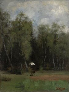 Pittore al margine del bosco da Philipp Helmer