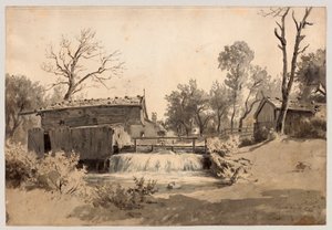 Mulino sul ruscello vicino a Schliersee da Philipp Röth
