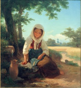Ragazza alla fontana da Philipp Rumpf