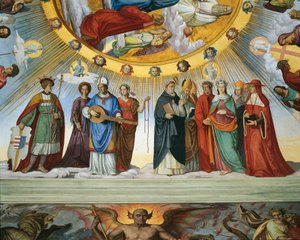 Dante e Beatrice parlano ai maestri della saggezza, dal 