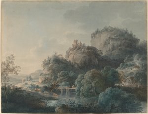 Le rovine del monastero di Oybin nei monti di Zittau da Philipp Veith