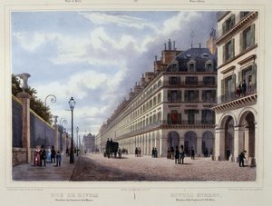 Rue de Rivoli - in "Promenade dans Paris et ses environs", di Jacottet et et Benoist, ed. Gihaut da Philippe Benoist