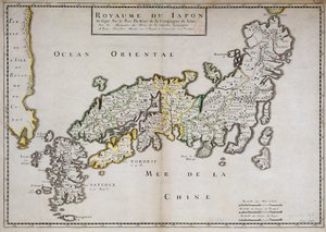 Mappa geografica del Giappone realizzata da Padre Philippe Briet, gesuita e studioso francese da Philippe Briet