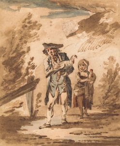 Rustici con Pollame di Ritorno dal Mercato da Philippe Jacques de Loutherbourg