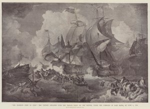 Il glorioso primo di giugno, la vittoria ottenuta sulla flotta francese dai britannici, sotto il comando del conte Howe, il 1 giugno 1794