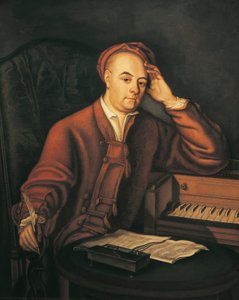 Ritratto del compositore tedesco Georg Friedrich Handel