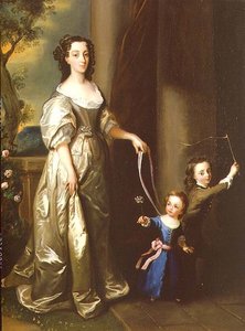 Ritratto di Mrs Thomas Fane con i suoi figli John e Anne da Philippe Mercier