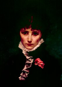 Ritratto della comica Sarah Bernhardt (dettaglio)
