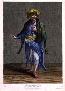 Giannizzero, con un turbante ordinario