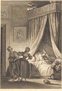 La scommessa delle tre comari: La serva da Philippe Triere and Antoine Jean Duclos after Jean Honoré Fragonard