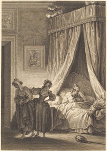 La gageure des trois commeres: La servante da Philippe Triere and Antoine Jean Duclos after Jean Honoré Fragonard