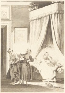 La scommessa delle tre comari: La serva da Philippe Triere and Antoine Jean Duclos after Jean Honoré Fragonard