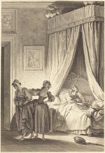 La scommessa delle tre comari: La serva da Philippe Triere and Antoine Jean Duclos after Jean Honoré Fragonard