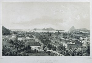 Nove vedute panoramiche di Rio de Janeiro: Catette e entrada da Barra da Philippe and Ciceri Eugene Benoist