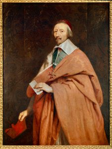 Armand Jean du Plessis, Cardinale di Richelieu (1585-1642): ritratto della bottega di Philippe de Champaigne (1602-1674) da Philippe de (studio of) Champaigne