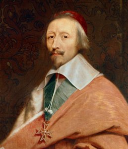 (dettaglio) Armand Jean du Plessis, Cardinale di Richelieu da Philippe de (studio of) Champaigne