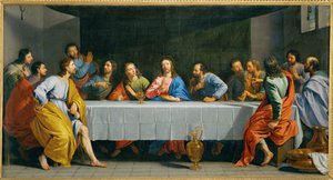 La Cene, dite La petite Cene - the Last Supper … da Philippe de Champaigne