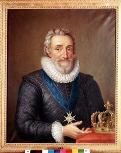 Ritratto di Enrico IV (1553 - 1610), Re di Francia. Dipinto di Philippe de Champaigne. Museo Nazionale di Stoccolma