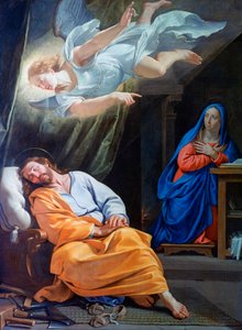 Il sogno di San Giuseppe, c1636 da Philippe de Champaigne