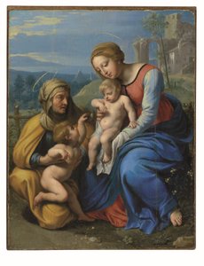 La Sacra Famiglia con un passero da Philippe de Champaigne
