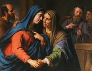 La Visitazione, c.1643 da Philippe de Champaigne