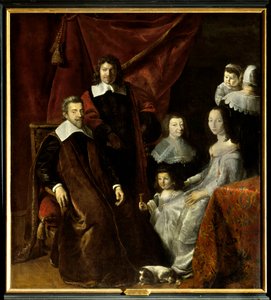 La famiglia di Henri Louis Habert de Montmort da Philippe de Champaigne