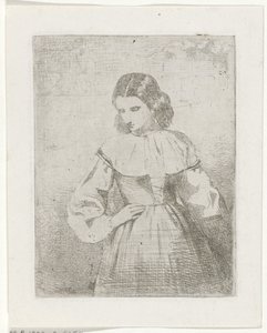 Ritratto di una giovane donna da Philippus Anthonius Alexander Kanne