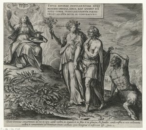 Allegoria della penitenza e del pentimento da Philips Galle (attributed to workshop of)