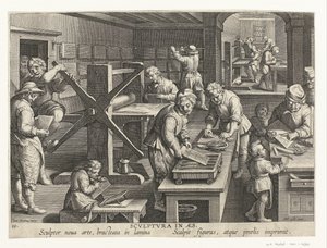 Produzione di incisioni in rame