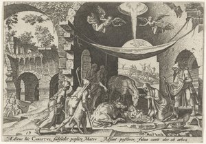 Adorazione dei pastori da Philips Galle