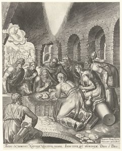 Adorazione dei pastori da Philips Galle