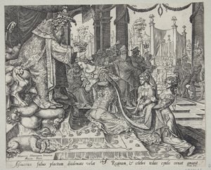 Ester incoronata da Assuero da Philips Galle