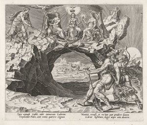 Fede e speranza portano il lavoratore alla devozione da Philips Galle