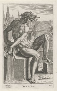 Dio del fiume Scaldis da Philips Galle