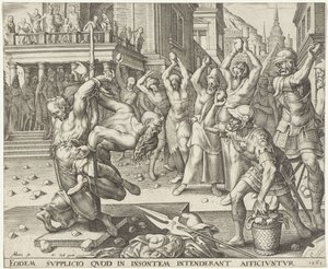 Lapidazione degli anziani (Storia di Susanna) da Philips Galle