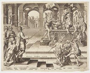 Il massacro dei sacerdoti di Samaria da Philips Galle