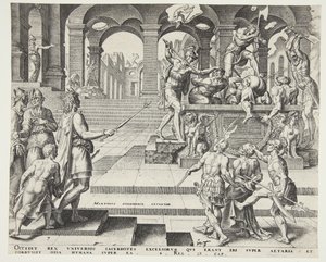 Il massacro dei sacerdoti di Samaria da Philips Galle