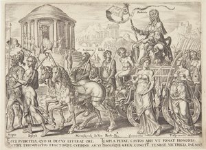 Il trionfo della castità da Philips Galle