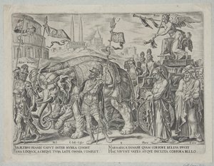 Il trionfo della fama da Philips Galle
