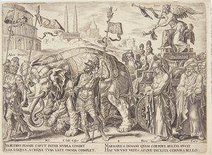 Il trionfo della fama da Philips Galle