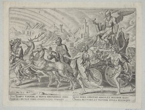 Il trionfo del tempo da Philips Galle